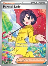 Parasol Lady · Paradox Rift Pokémon card