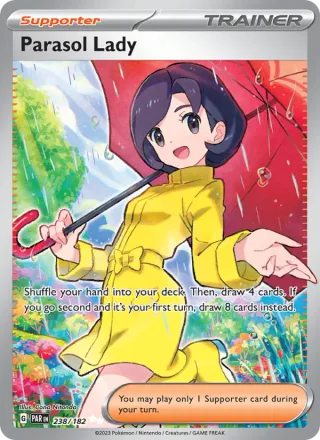 Parasol Lady #238 · Paradox Rift Pokémon card