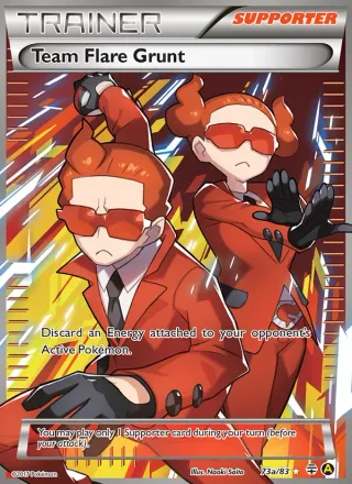 Team Flare Grunt #73a · Generations Pokémon card