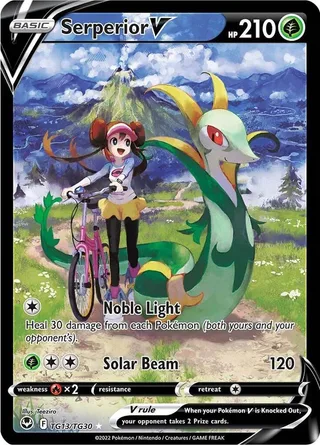 Serperior V #TG13 · Silver Tempest Trainer Gallery Pokémon card
