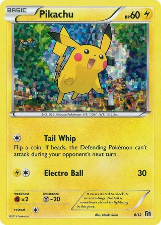 Pikachu #6 · McDonald's Collection 2016 Pokémon card
