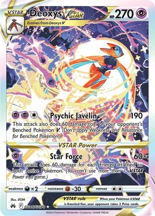 Deoxys VSTAR #GG46 · Crown Zenith Galarian Gallery Pokémon card