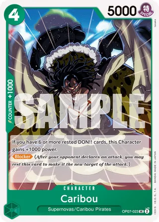Caribou #OP07-023 · 500 Years in the Future Pre-Release Cards One Piece card