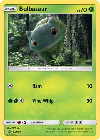 Bulbasaur #SM198 · SM Black Star Promos Pokémon card