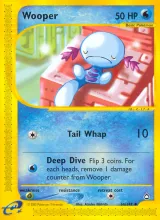 Wooper · Aquapolis Pokémon card