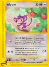 Aipom · Aquapolis Pokémon card