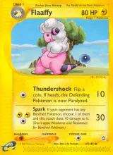 Flaaffy · Aquapolis Pokémon card