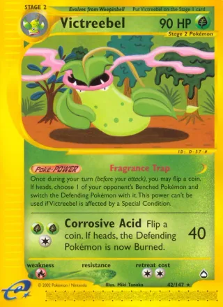 Victreebel #42 · Aquapolis Pokémon card