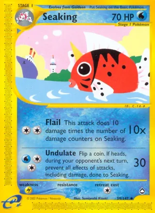 Seaking #59 · Aquapolis Pokémon card