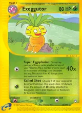Exeggutor · Aquapolis Pokémon card