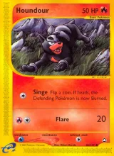 Houndour · Aquapolis Pokémon card