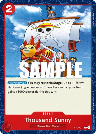 Thousand Sunny #ST01-017 · Revision Pack Cards One Piece card