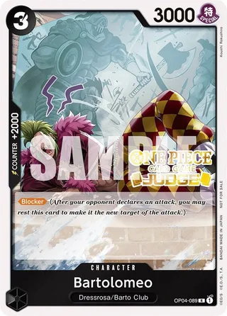 Bartolomeo (Judge Pack Vol. 3) #OP04-089-judge-pack-vol-3 · One Piece Promotion Cards One Piece card