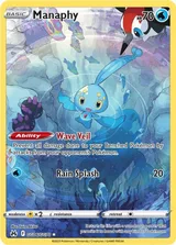 Manaphy · Crown Zenith Galarian Gallery Pokémon card
