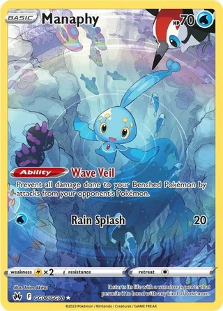 Manaphy #GG06 · Crown Zenith Galarian Gallery Pokémon card