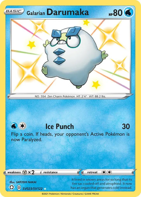 Galarian Darumaka full card art
