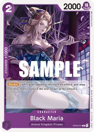 Black Maria (Tournament Pack Vol. 2) #ST04-011-tournament-pack-vol-2 · One Piece Promotion Cards One Piece card
