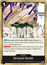 Ground Death #OP14-096 · The Azure Sea's Seven One Piece card