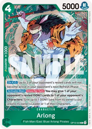 Arlong #OP15-023 · Adventure on Kami's Island One Piece card