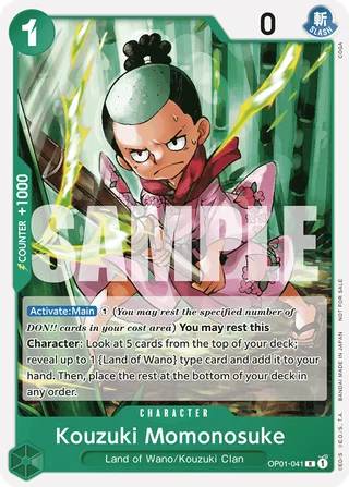 Kouzuki Momonosuke (Tournament Pack Vol. 7) #OP01-041-tournament-pack-vol-7 · One Piece Promotion Cards One Piece card