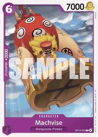 Machvise #OP14-073 · The Azure Sea's Seven One Piece card