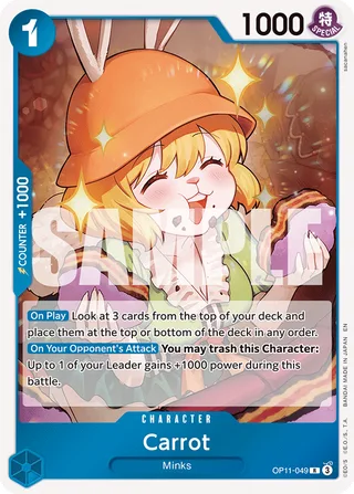 Carrot #OP11-049 · A Fist of Divine Speed One Piece card