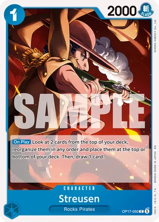 Streusen #OP17-050 · The World's Strongest Warriors One Piece card