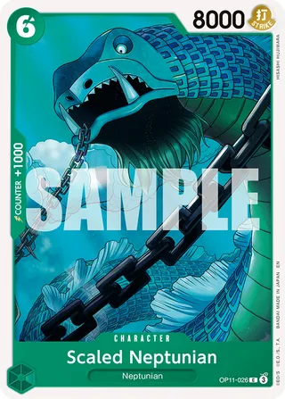 Scaled Neptunian #OP11-026 · A Fist of Divine Speed Release Event Cards One Piece card