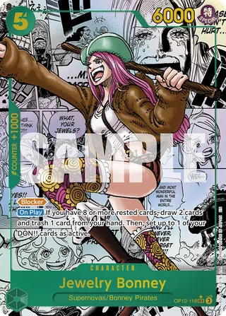 Jewelry Bonney (Manga) #OP12-118-manga · Legacy of the Master One Piece card