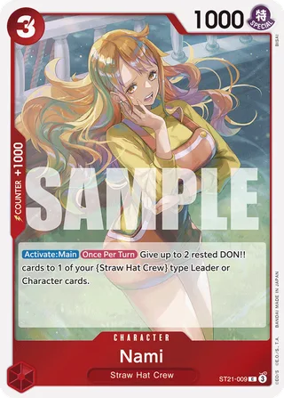 Nami #ST21-009 · ST-21: Starter Deck 21 EX Gear 5 One Piece card