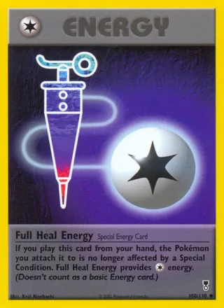 Full Heal Energy #100 · Legendary Collection Pokémon card