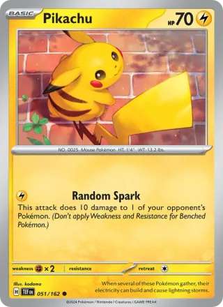 Pikachu #051 · Temporal Forces Pokémon card