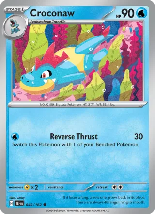 Croconaw #040 · Temporal Forces Pokémon card