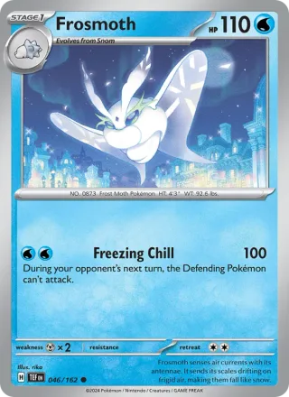 Frosmoth #046 · Temporal Forces Pokémon card