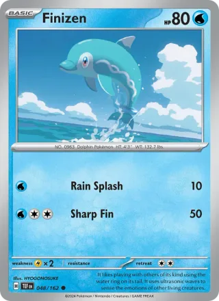 Finizen #048 · Temporal Forces Pokémon card