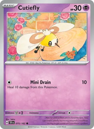 Cutiefly #075 · Temporal Forces Pokémon card