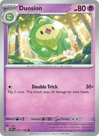 Duosion #071 · Temporal Forces Pokémon card