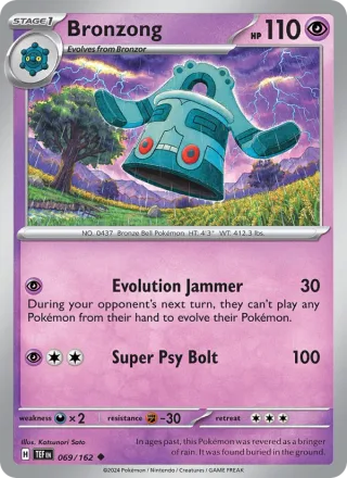 Bronzong #069 · Temporal Forces Pokémon card
