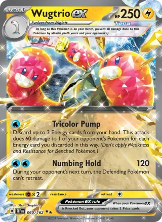 Wugtrio ex #060 · Temporal Forces Pokémon card