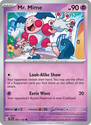 Mr. Mime #063 · Temporal Forces Pokémon card