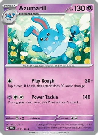 Azumarill #065 · Temporal Forces Pokémon card
