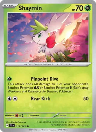 Shaymin #013 · Temporal Forces Pokémon card
