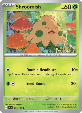 Shroomish #006 · Temporal Forces Pokémon card