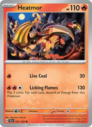 Heatmor #031 · Temporal Forces Pokémon card