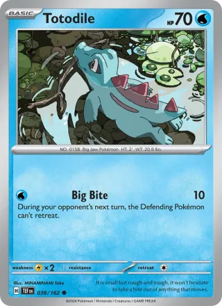 Totodile #039 · Temporal Forces Pokémon card
