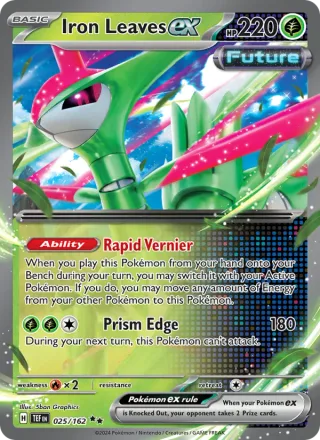 Iron Leaves ex #025 · Temporal Forces Pokémon card