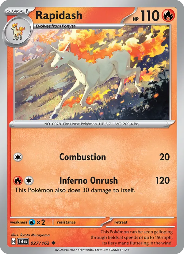 Rapidash full card art
