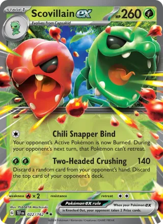 Scovillain ex #022 · Temporal Forces Pokémon card