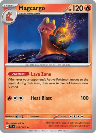 Magcargo #029 · Temporal Forces Pokémon card