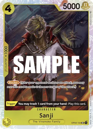Sanji #OP04-104 · Kingdoms of Intrigue One Piece card